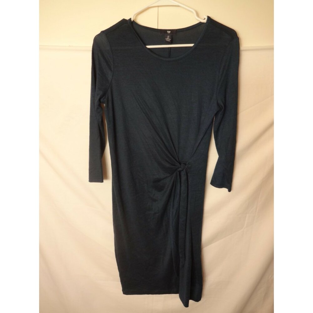Dark Blue Scandi Bodycon Dress Women's Small Gap Whimsygoth Indie Flattering